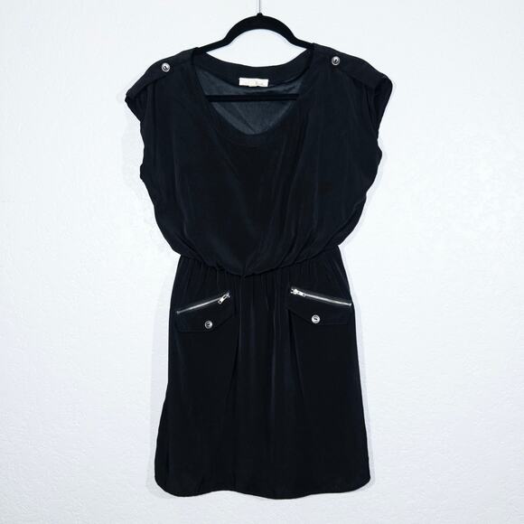 Lush Black A-Line‎ Zip Front Dress Size Small - Picture 1 of 6